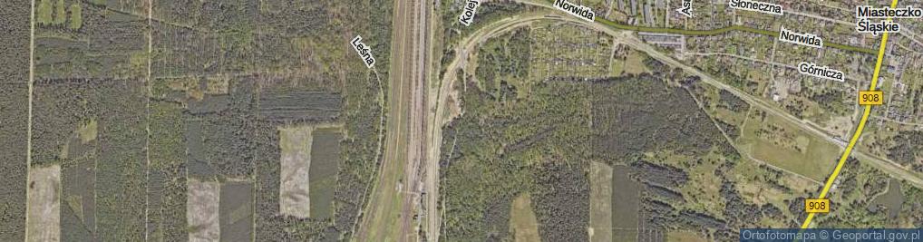 Zdjęcie satelitarne Kolejowa ul.